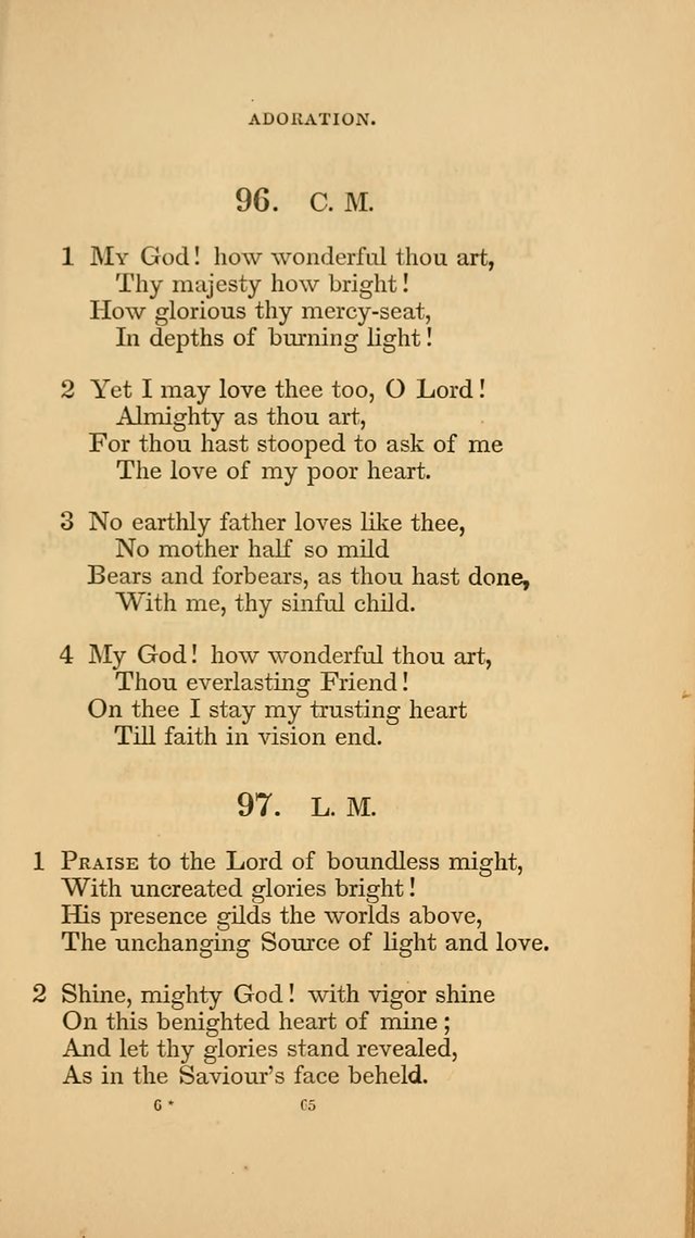 Hymns for the Church of Christ. (6th thousand) page 65
