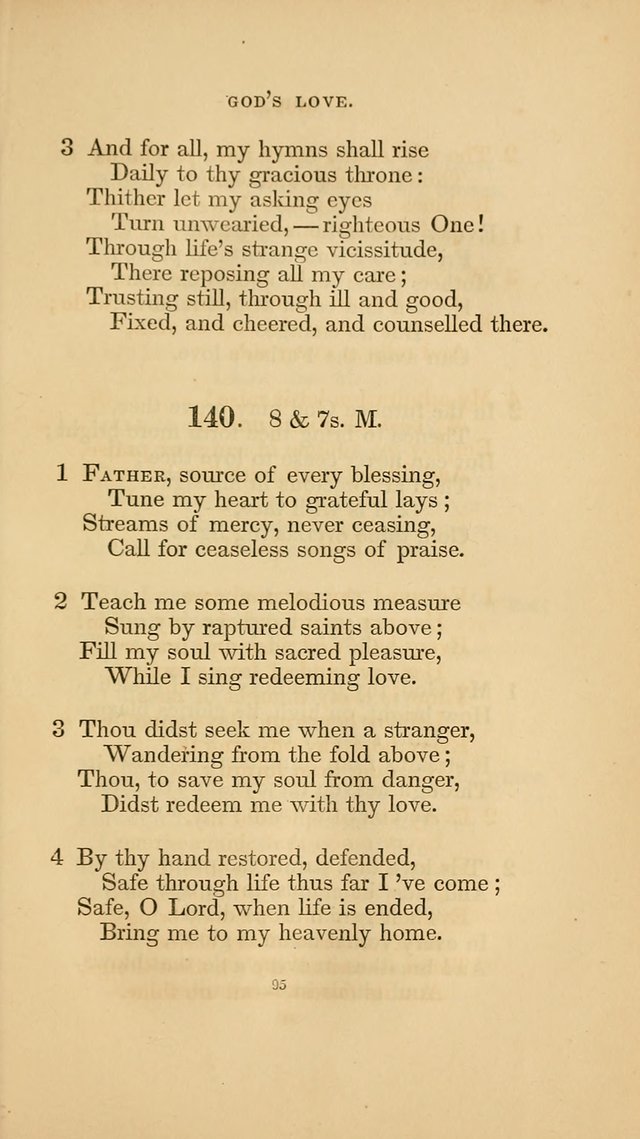 Hymns for the Church of Christ. (6th thousand) page 95