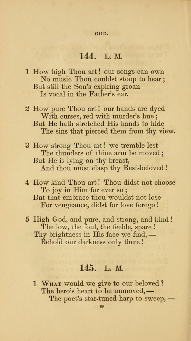 Hymns for the Church of Christ. (6th thousand) page 98