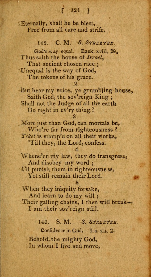 Hymns: composed by different authors, by order of the General Convention of Universalists of the New-England States and Others. Adapted to public and private devotion page 121