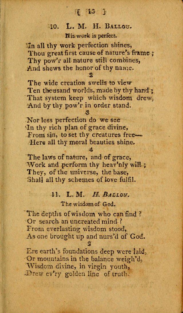 Hymns: composed by different authors, by order of the General Convention of Universalists of the New-England States and Others. Adapted to public and private devotion page 13