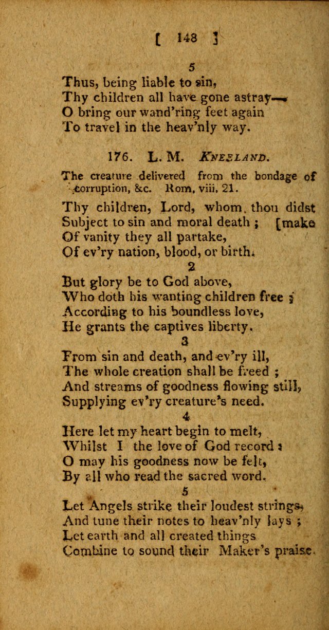 Hymns: composed by different authors, by order of the General Convention of Universalists of the New-England States and Others. Adapted to public and private devotion page 148