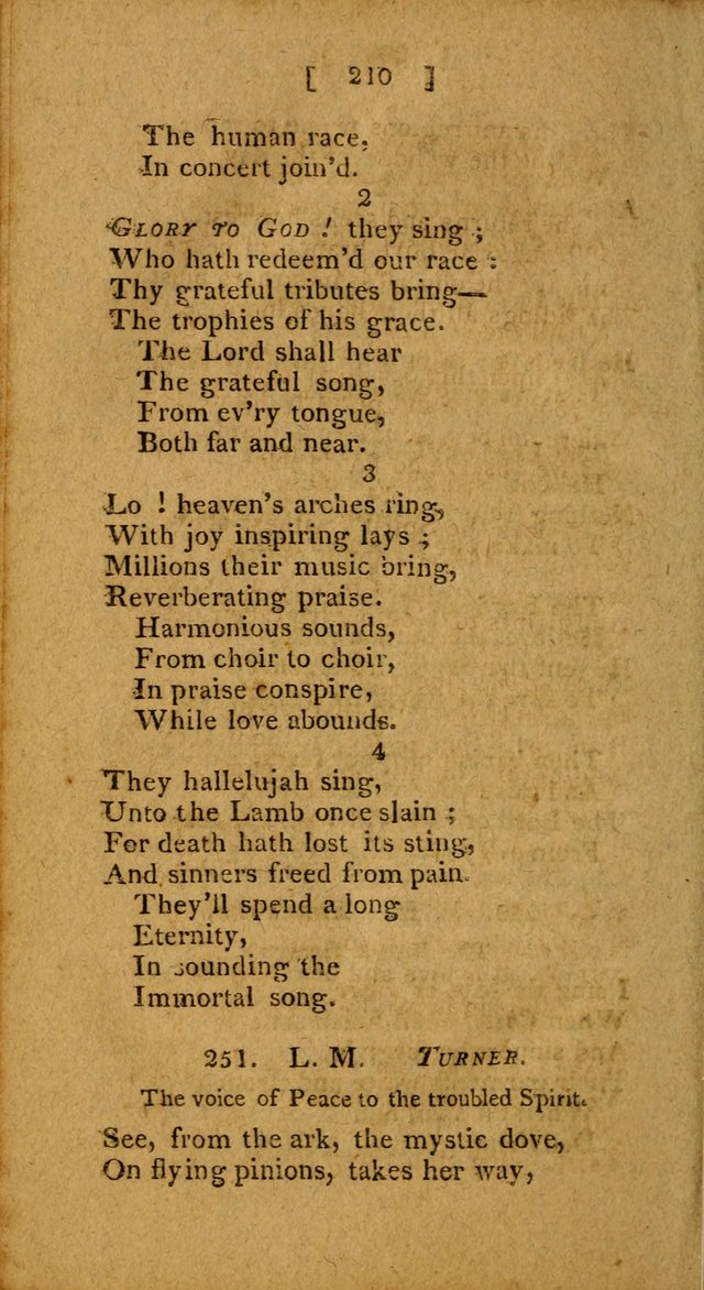 Hymns: composed by different authors, by order of the General Convention of Universalists of the New-England States and Others. Adapted to public and private devotion page 210