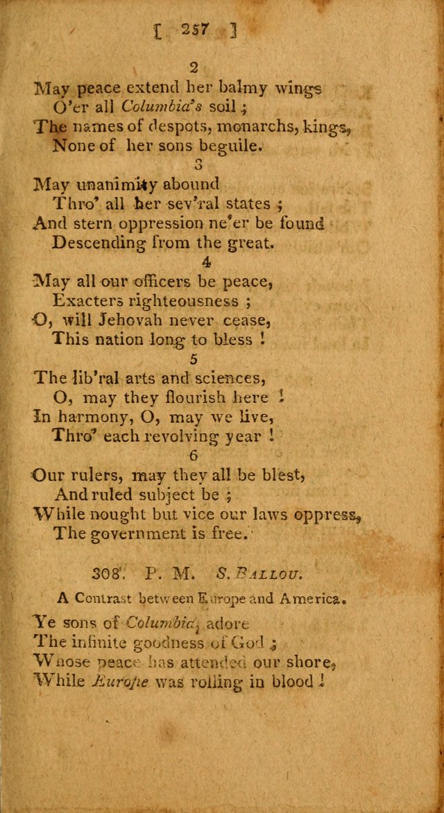 Hymns: composed by different authors, by order of the General Convention of Universalists of the New-England States and Others. Adapted to public and private devotion page 257
