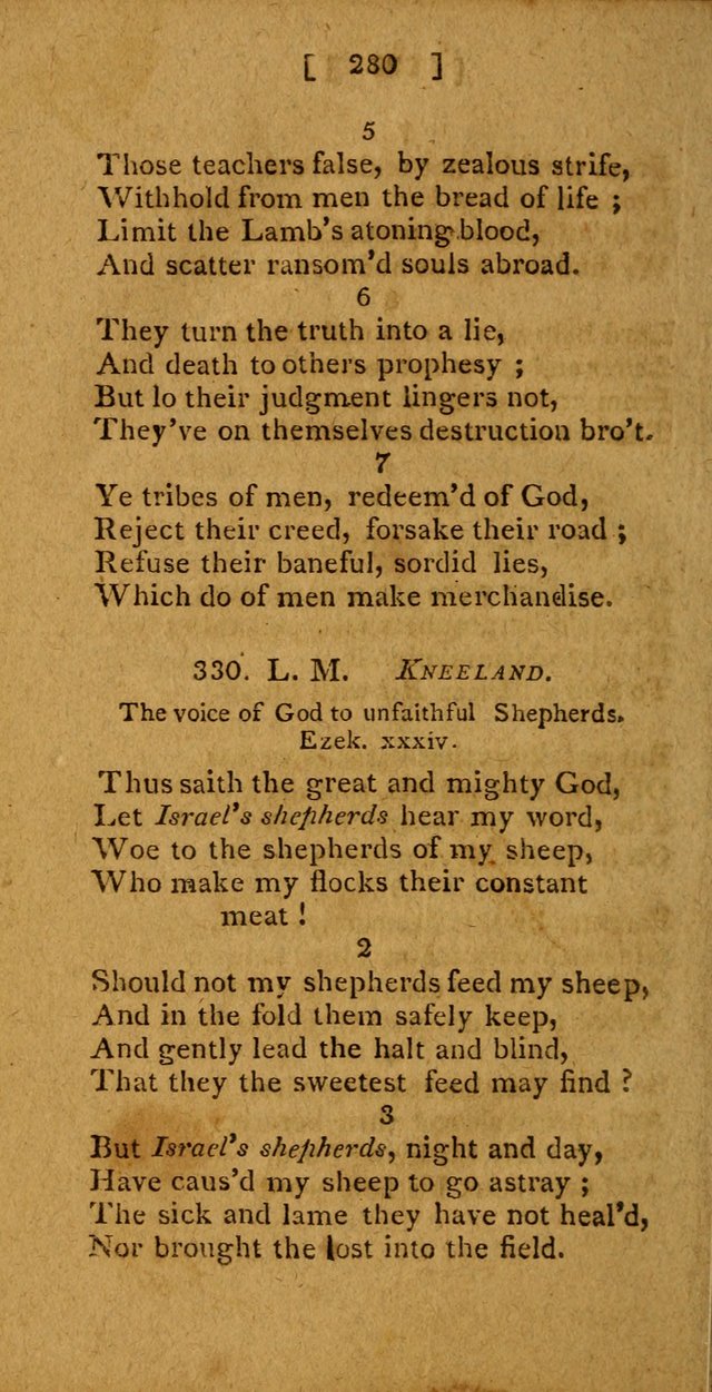 Hymns: composed by different authors, by order of the General Convention of Universalists of the New-England States and Others. Adapted to public and private devotion page 280
