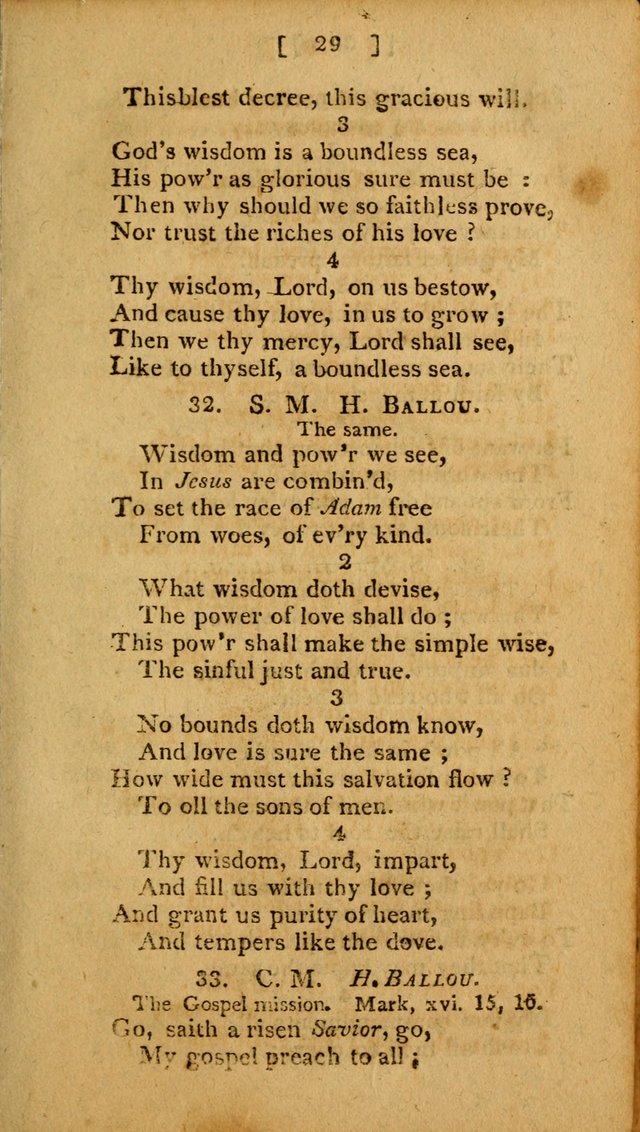 Hymns: composed by different authors, by order of the General Convention of Universalists of the New-England States and Others. Adapted to public and private devotion page 29
