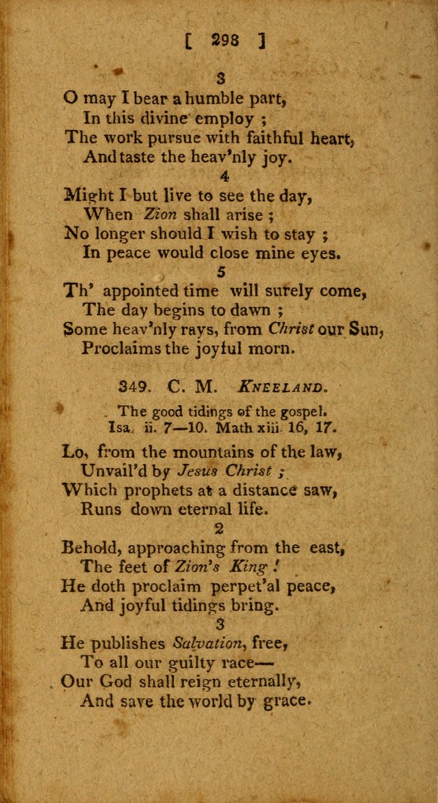 Hymns: composed by different authors, by order of the General Convention of Universalists of the New-England States and Others. Adapted to public and private devotion page 298
