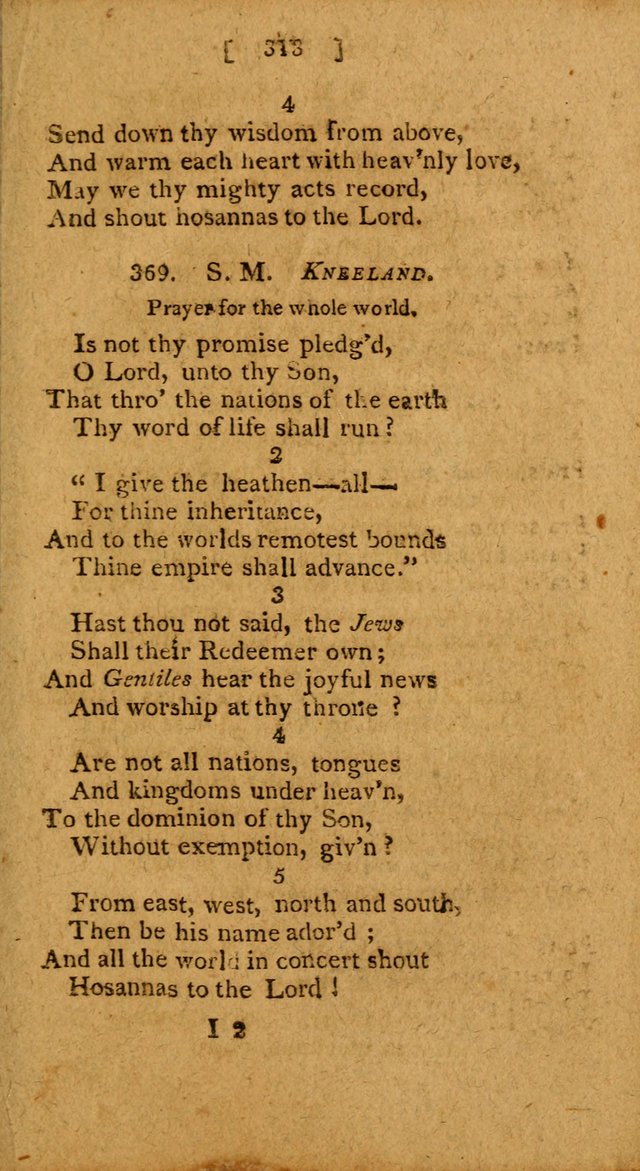 Hymns: composed by different authors, by order of the General Convention of Universalists of the New-England States and Others. Adapted to public and private devotion page 313