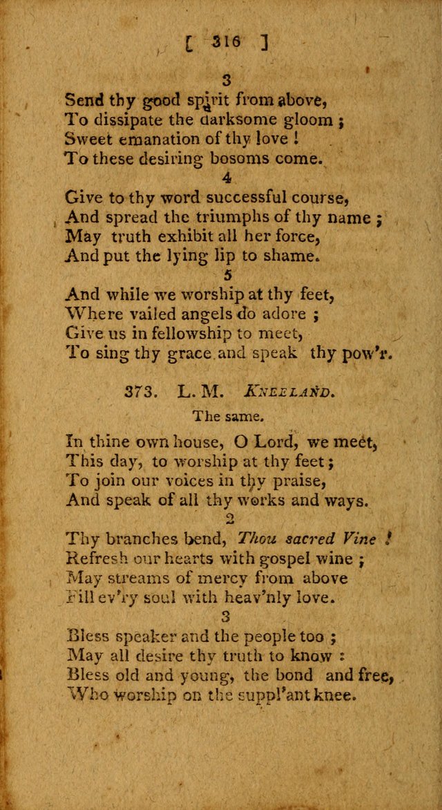 Hymns: composed by different authors, by order of the General Convention of Universalists of the New-England States and Others. Adapted to public and private devotion page 316