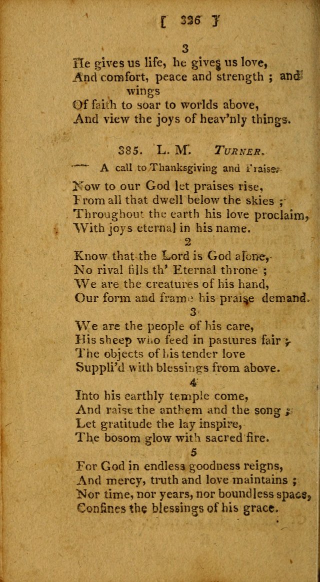 Hymns: composed by different authors, by order of the General Convention of Universalists of the New-England States and Others. Adapted to public and private devotion page 326