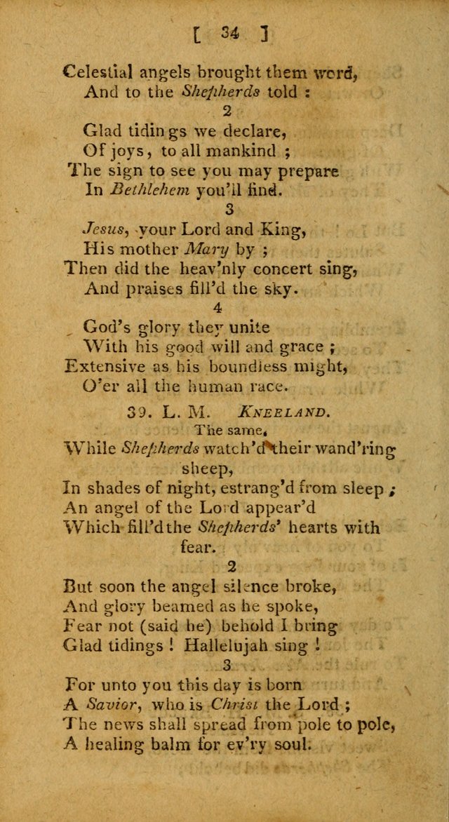 Hymns: composed by different authors, by order of the General Convention of Universalists of the New-England States and Others. Adapted to public and private devotion page 34