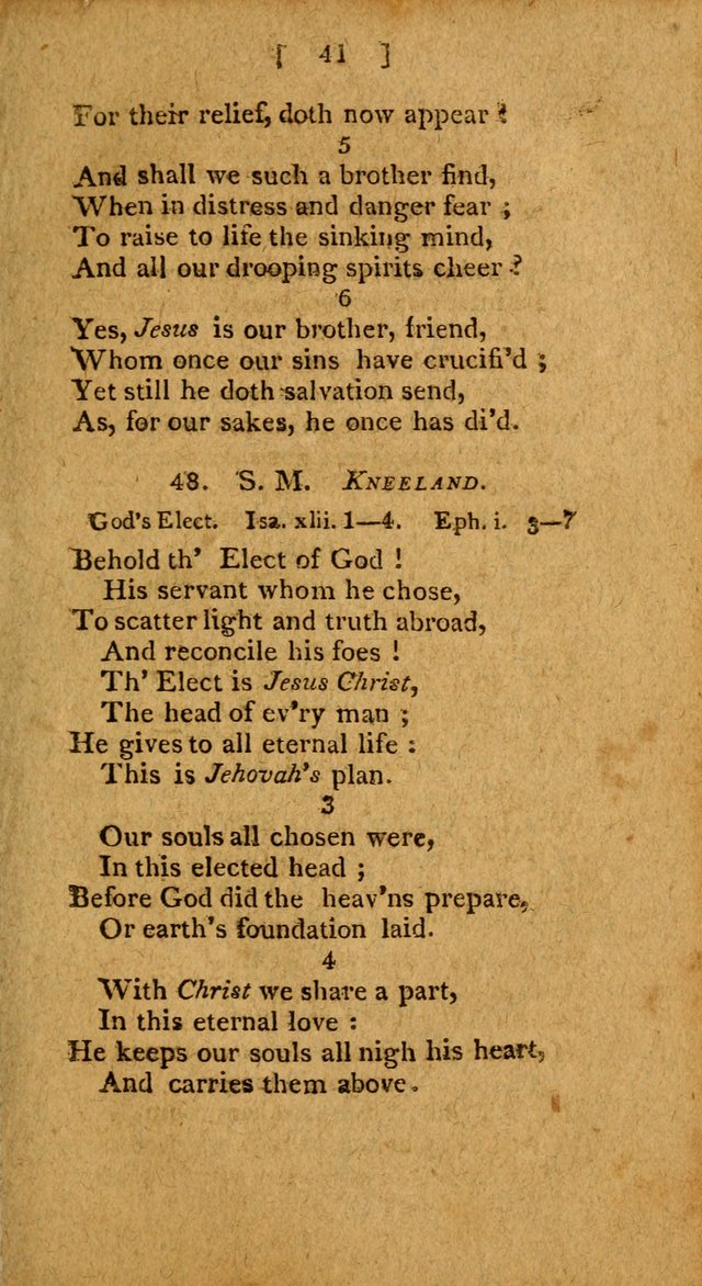 Hymns: composed by different authors, by order of the General Convention of Universalists of the New-England States and Others. Adapted to public and private devotion page 41