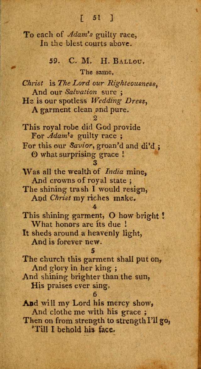 Hymns: composed by different authors, by order of the General Convention of Universalists of the New-England States and Others. Adapted to public and private devotion page 51