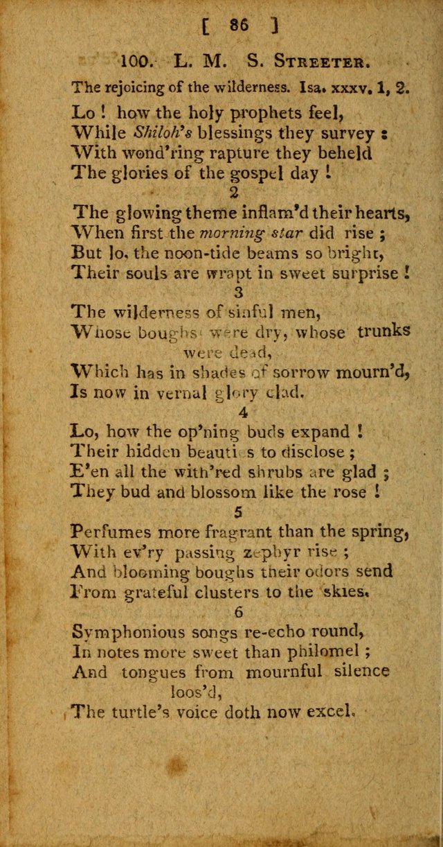 Hymns: composed by different authors, by order of the General Convention of Universalists of the New-England States and Others. Adapted to public and private devotion page 86