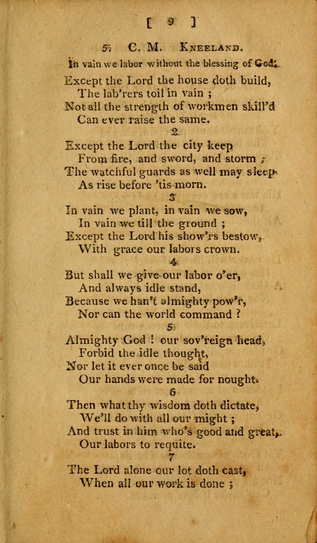 Hymns: composed by different authors, by order of the General Convention of Universalists of the New-England States and Others. Adapted to public and private devotion page 9