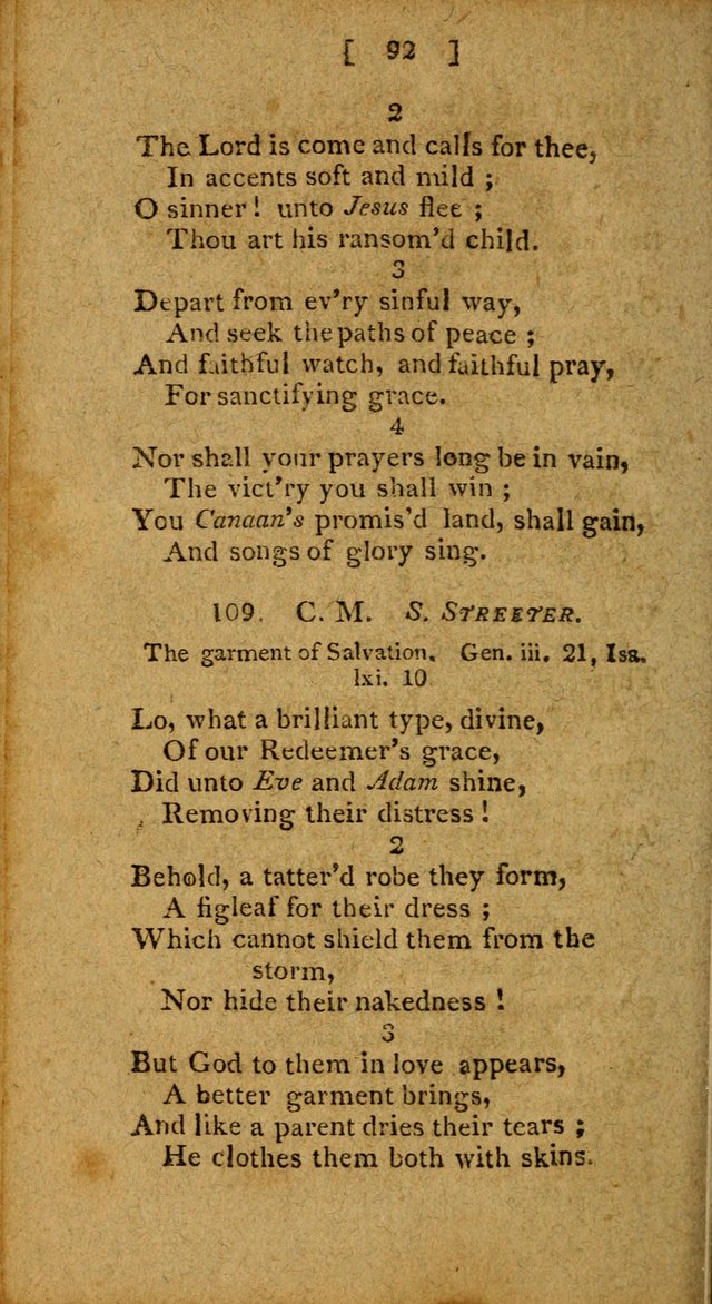 Hymns: composed by different authors, by order of the General Convention of Universalists of the New-England States and Others. Adapted to public and private devotion page 92