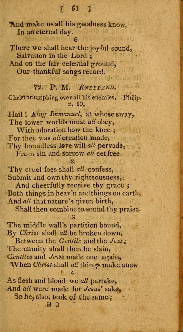 Hymns, Composed by Different Authors, at the Request of the General        Convention of Universalists. 2nd ed. page 61