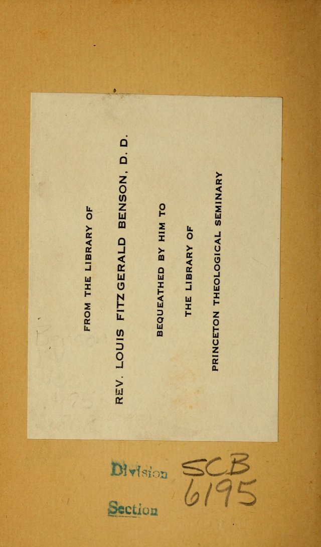 Hymns, Composed by Different Authors, at the Request of the General        Convention of Universalists. 2nd ed. page ii