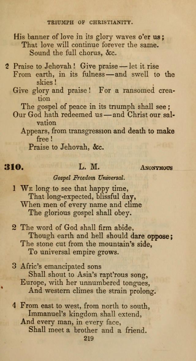 Hymns for Christian Devotion: especially adapted to the Universalist denomination page 209