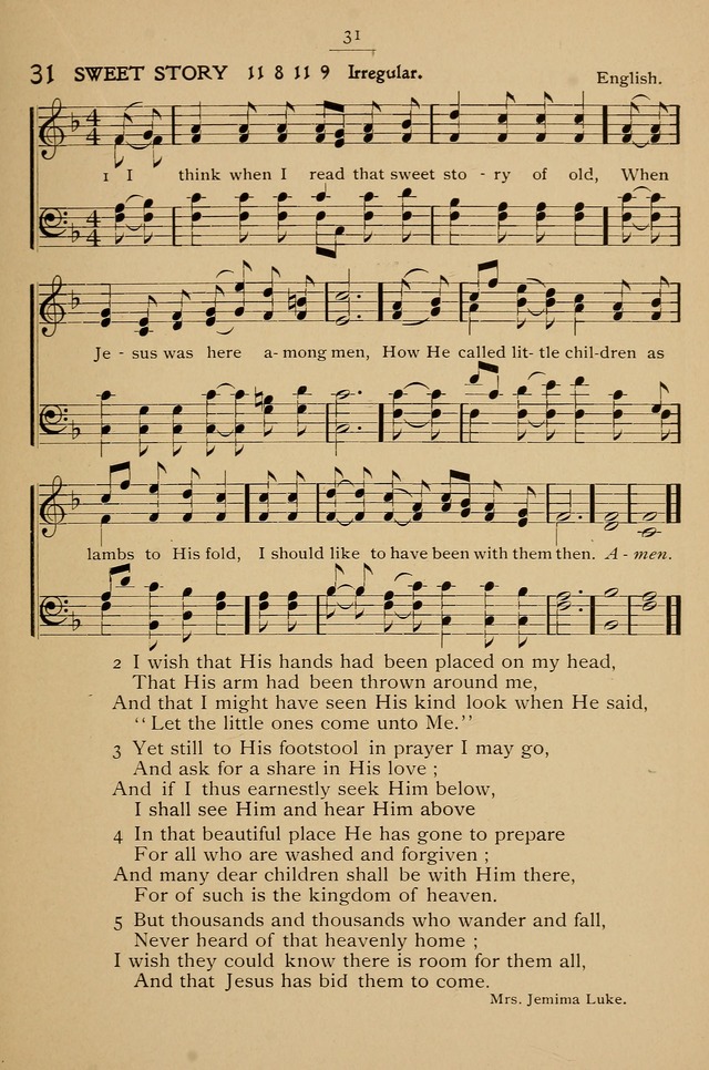 Hymnal: a compilation of familiar hymns for use at meetings where the larger collections are not available. page 34