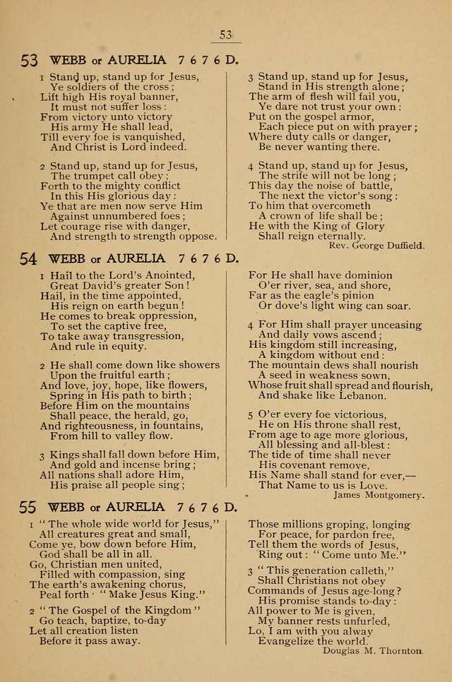 Hymnal: a compilation of familiar hymns for use at meetings where the larger collections are not available. page 56
