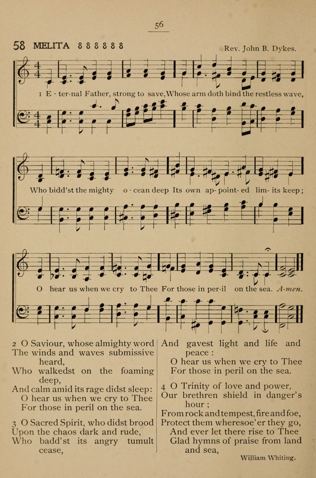 Hymnal: a compilation of familiar hymns for use at meetings where the larger collections are not available. page 59