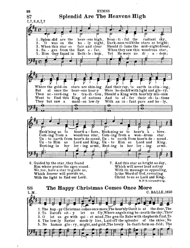 Hymnal for Church and Home page 119