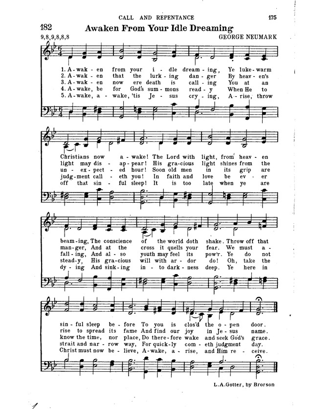 Hymnal for Church and Home page 196