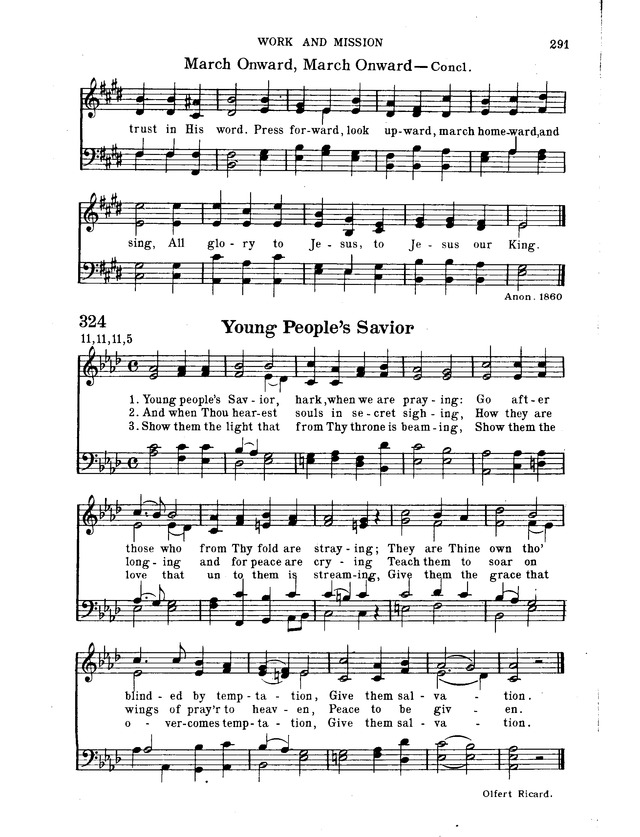 Hymnal for Church and Home page 312