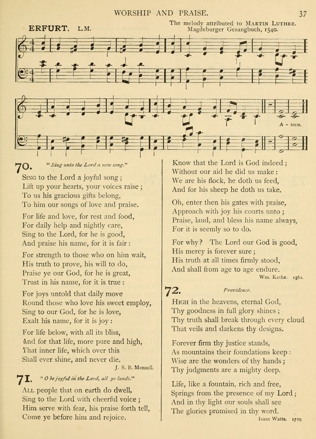 Hymns for church and home: with tunes. page 52