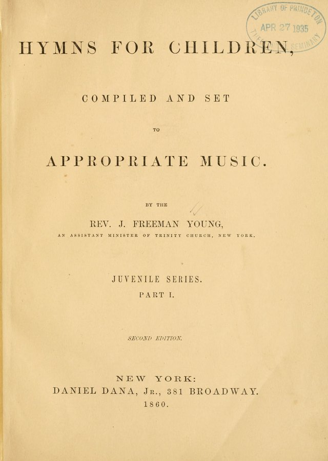 Hymns for Children (2nd ed.) page 3