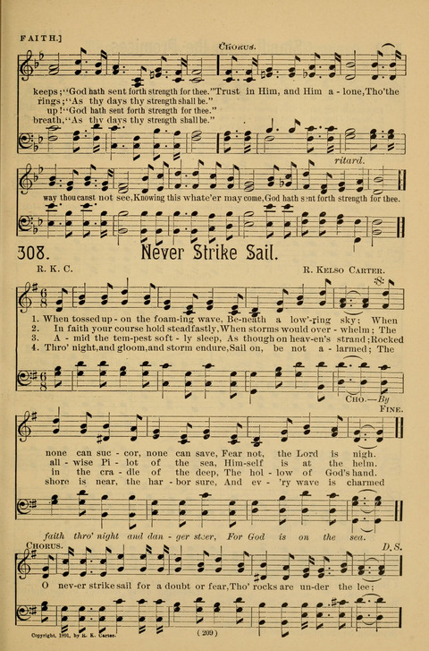 Hymns of the Christian Life: for the sanctuary, Sunday schools, prayer meetings, mission work and revival services page 209