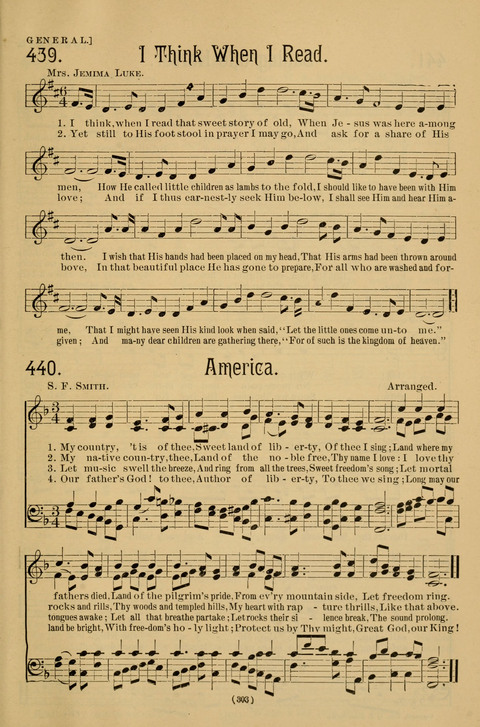 Hymns of the Christian Life: for the sanctuary, Sunday schools, prayer meetings, mission work and revival services page 303
