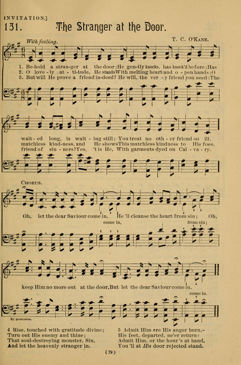 Hymns of the Christian Life: for the sanctuary, Sunday schools, prayer meetings, mission work and revival services page 79