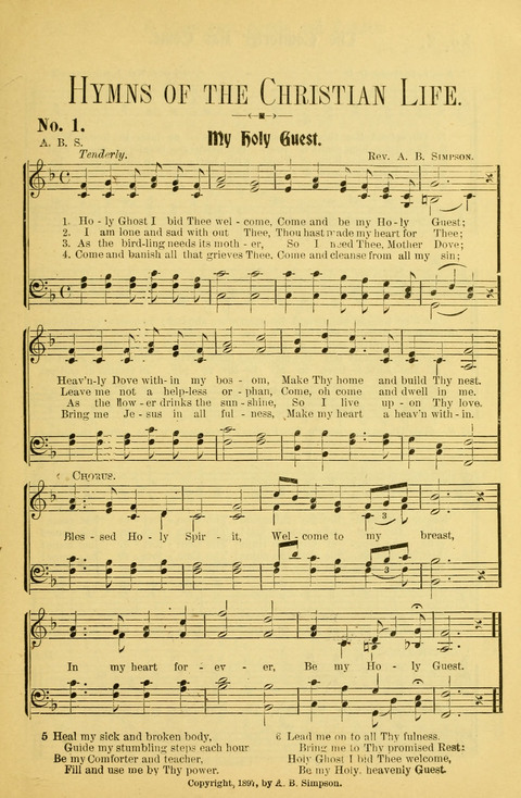 Hymns of the Christian Life No. 2 page 1