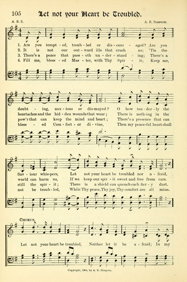 Hymns of the Christian Life. No. 3: for church worship, conventions, evangelistic services, prayer meetings, missionary meetings, revival services, rescue mission work and Sunday schools page 106