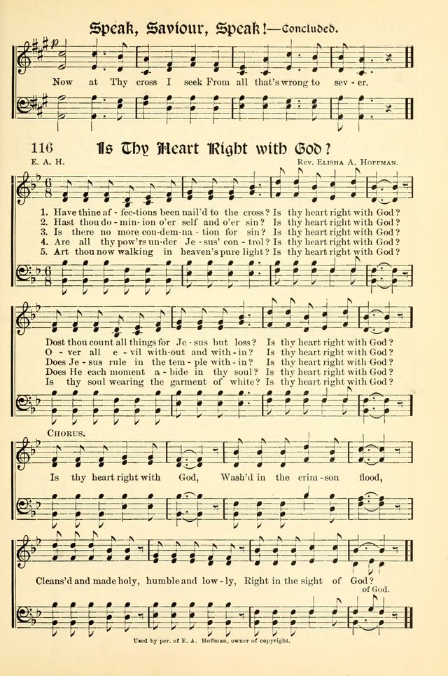 Hymns of the Christian Life. No. 3: for church worship, conventions, evangelistic services, prayer meetings, missionary meetings, revival services, rescue mission work and Sunday schools page 117