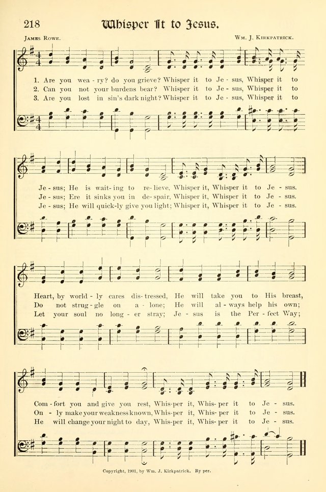 Hymns of the Christian Life. No. 3: for church worship, conventions, evangelistic services, prayer meetings, missionary meetings, revival services, rescue mission work and Sunday schools page 219
