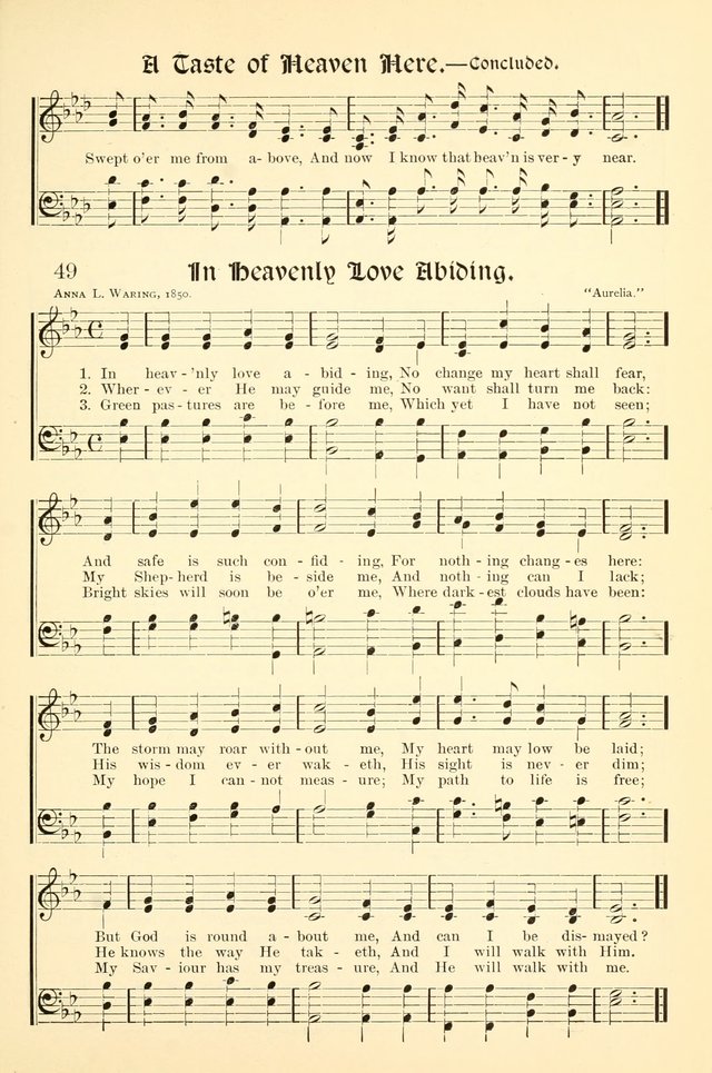 Hymns of the Christian Life. No. 3: for church worship, conventions, evangelistic services, prayer meetings, missionary meetings, revival services, rescue mission work and Sunday schools page 49