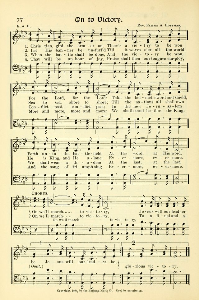 Hymns of the Christian Life. No. 3: for church worship, conventions, evangelistic services, prayer meetings, missionary meetings, revival services, rescue mission work and Sunday schools page 78