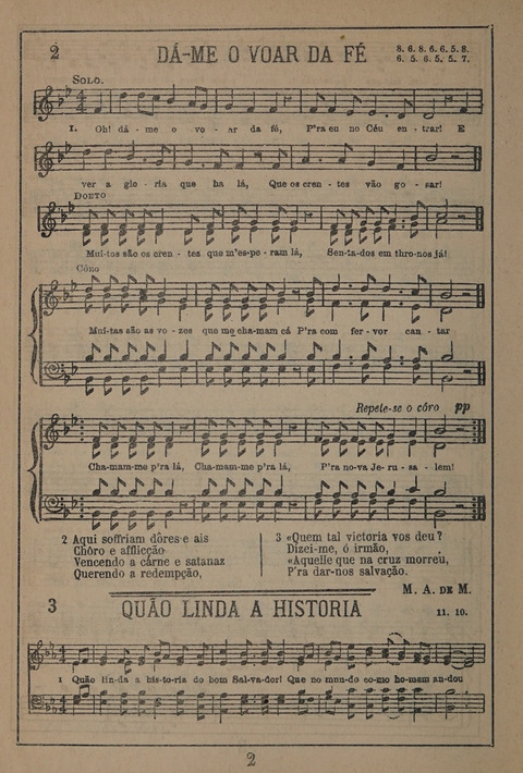 Hymnario ou Collecção de Musicas Sacras page 2