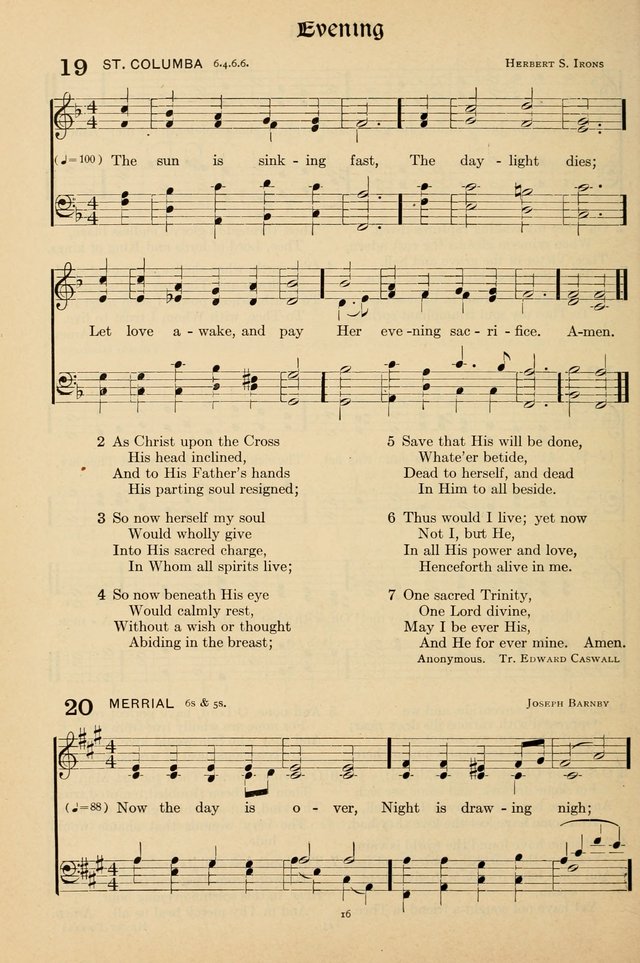Hymns of the Church: new and old page 16