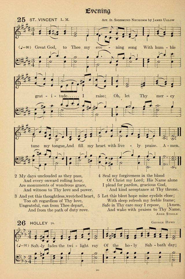 Hymns of the Church: new and old page 20