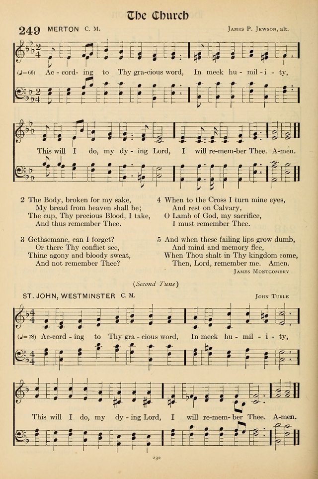 Hymns of the Church: new and old page 240
