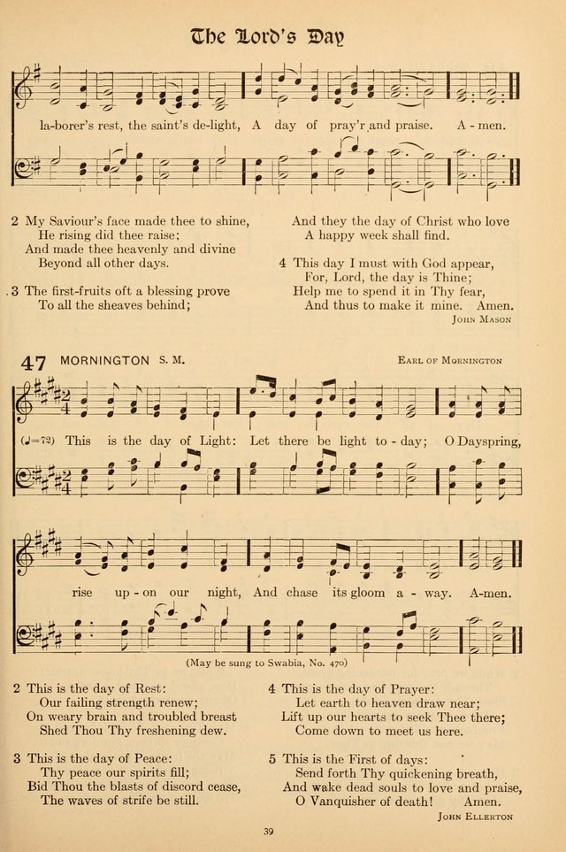 Hymns of the Church: new and old page 39