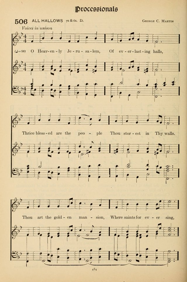 Hymns of the Church: new and old page 492