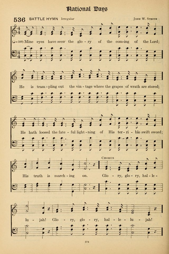 Hymns of the Church: new and old page 524