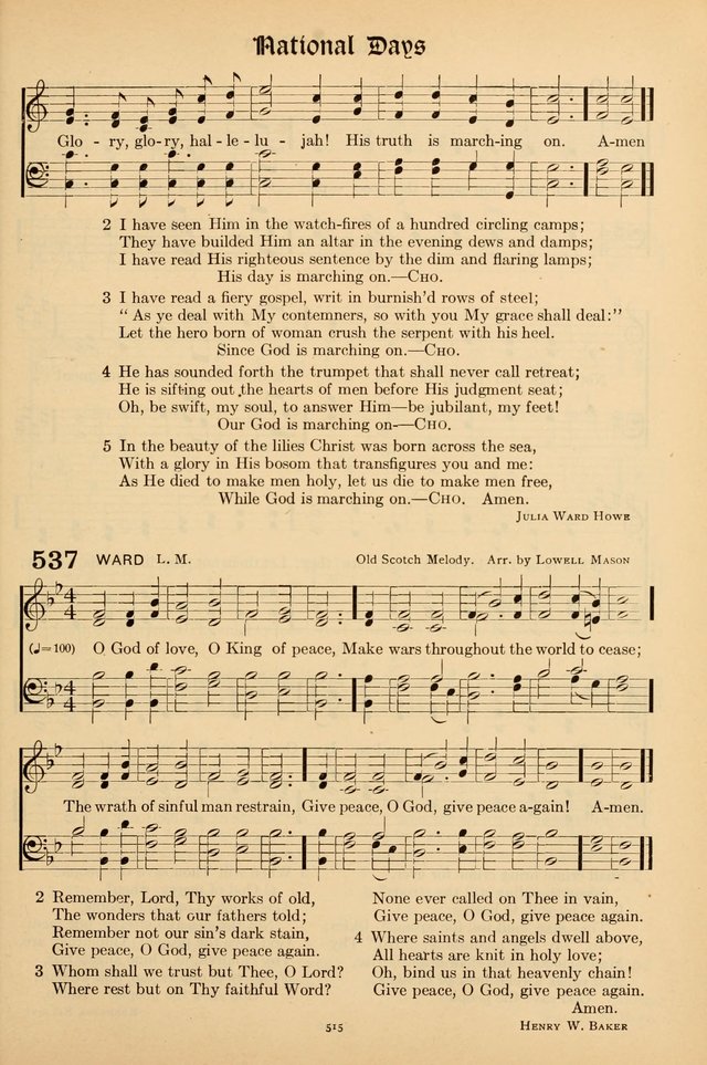 Hymns of the Church: new and old page 525