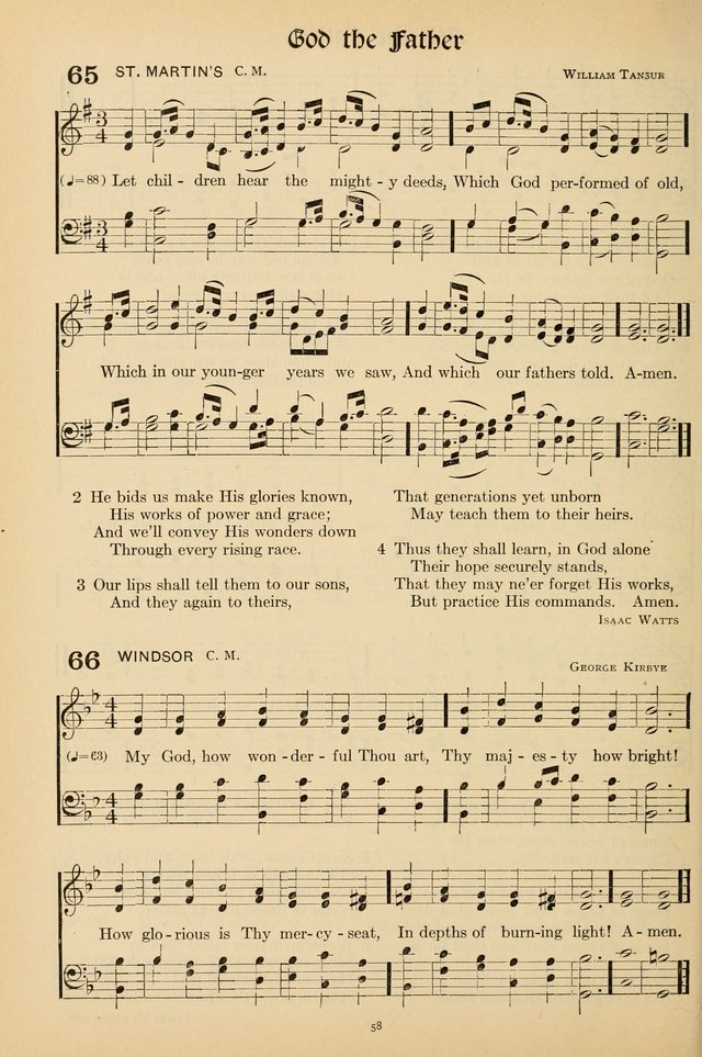 Hymns of the Church: new and old page 58
