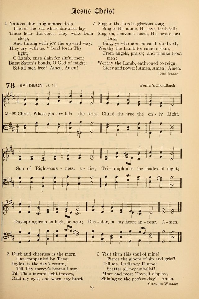 Hymns of the Church: new and old page 69